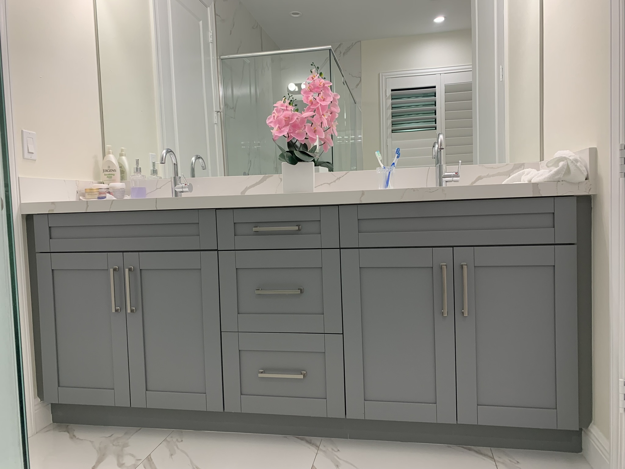 Premium Wood Shutter living room